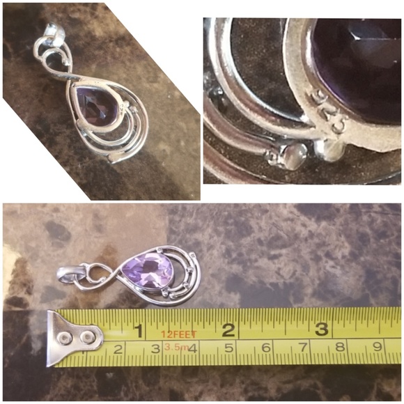 5ct Color Changing Alexandrite Pendant 1.5" long - Picture 4 of 4